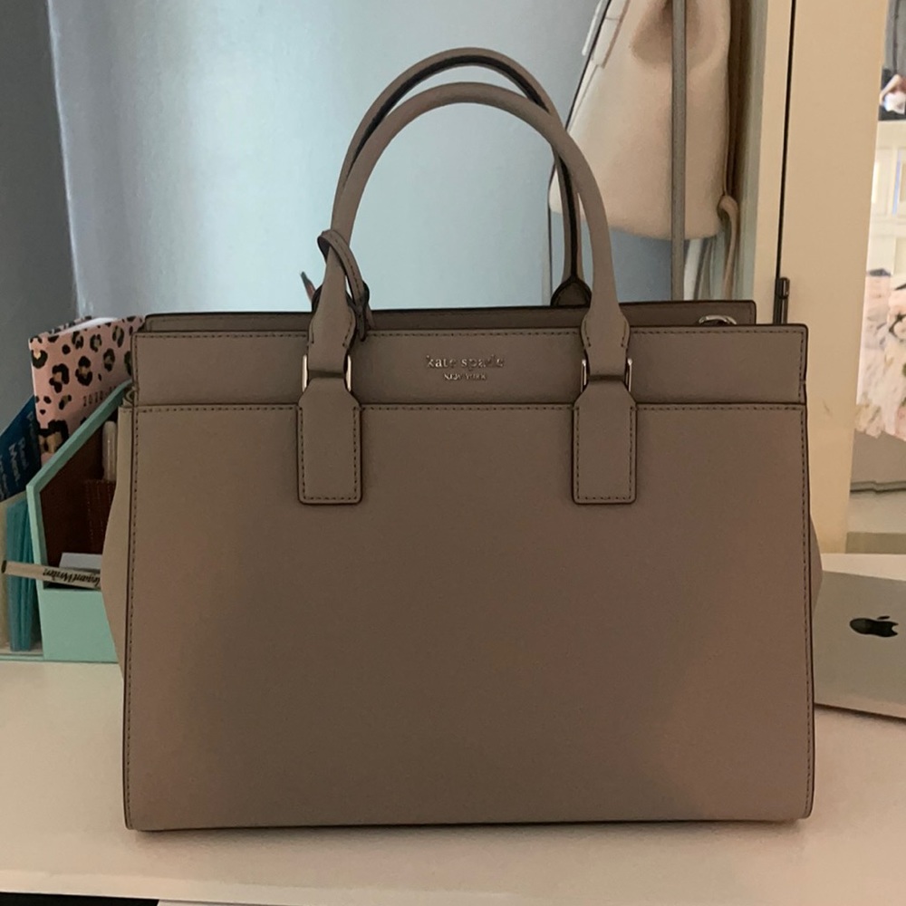 Kate Spade Cameron leather Grey Bag NWOT